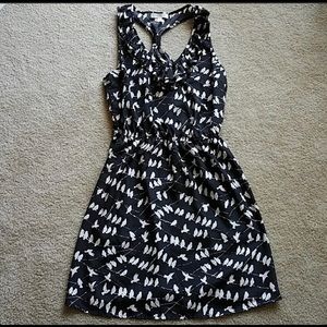 Crow print racerback dress.